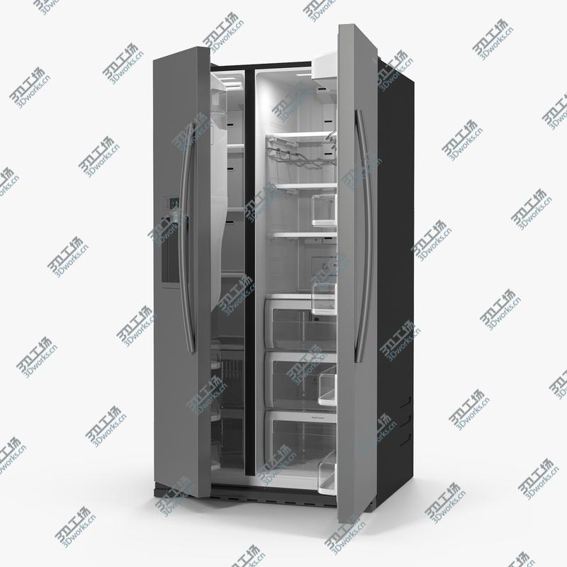 images/goods_img/202104094/Samsung Stainless Side By Side Refrigerator 3D model/1.jpg